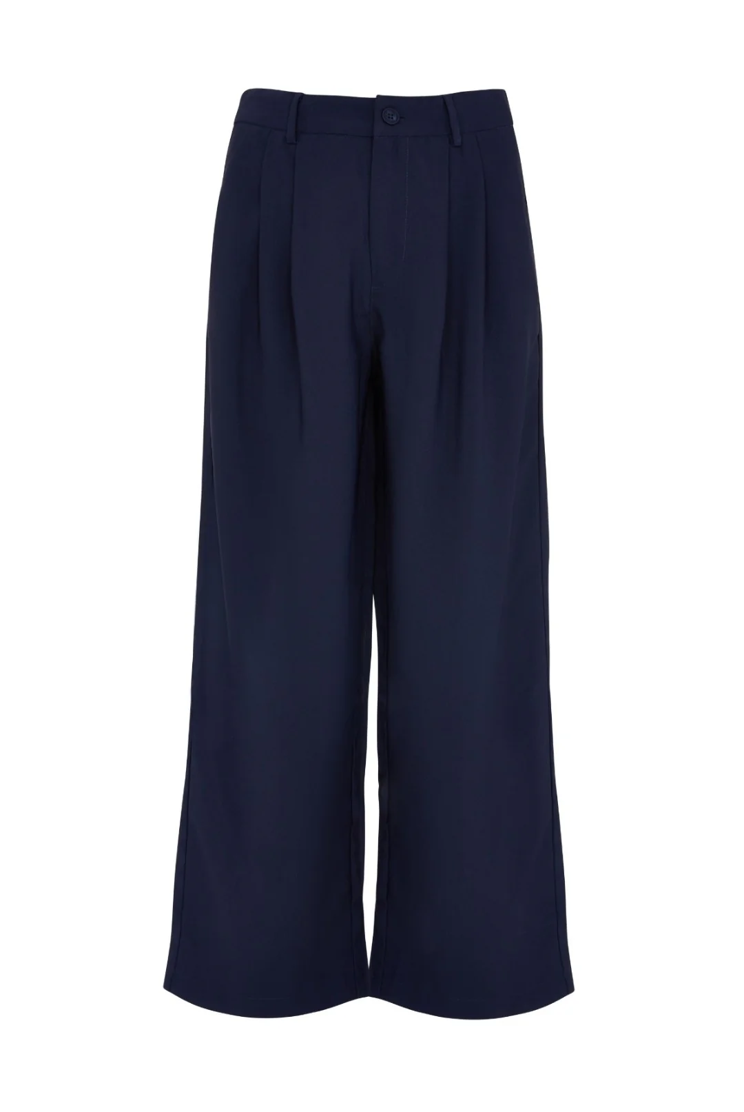 Nevada - Navy wide leg trousers
