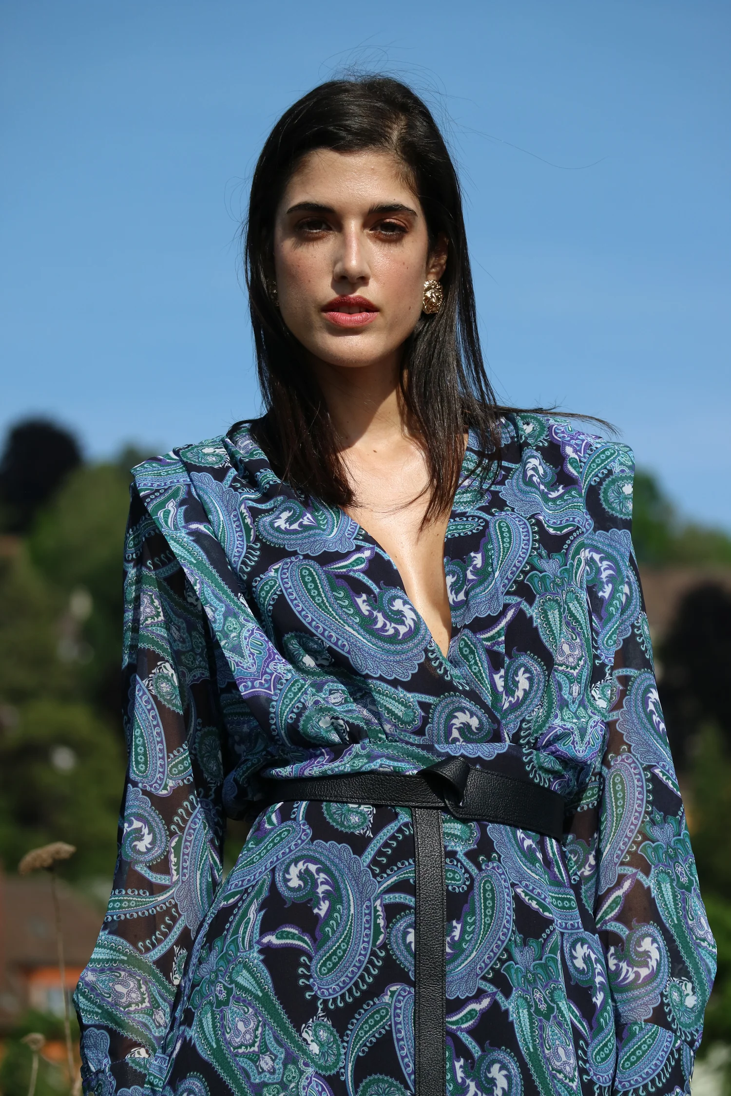 Blue Peony Dress