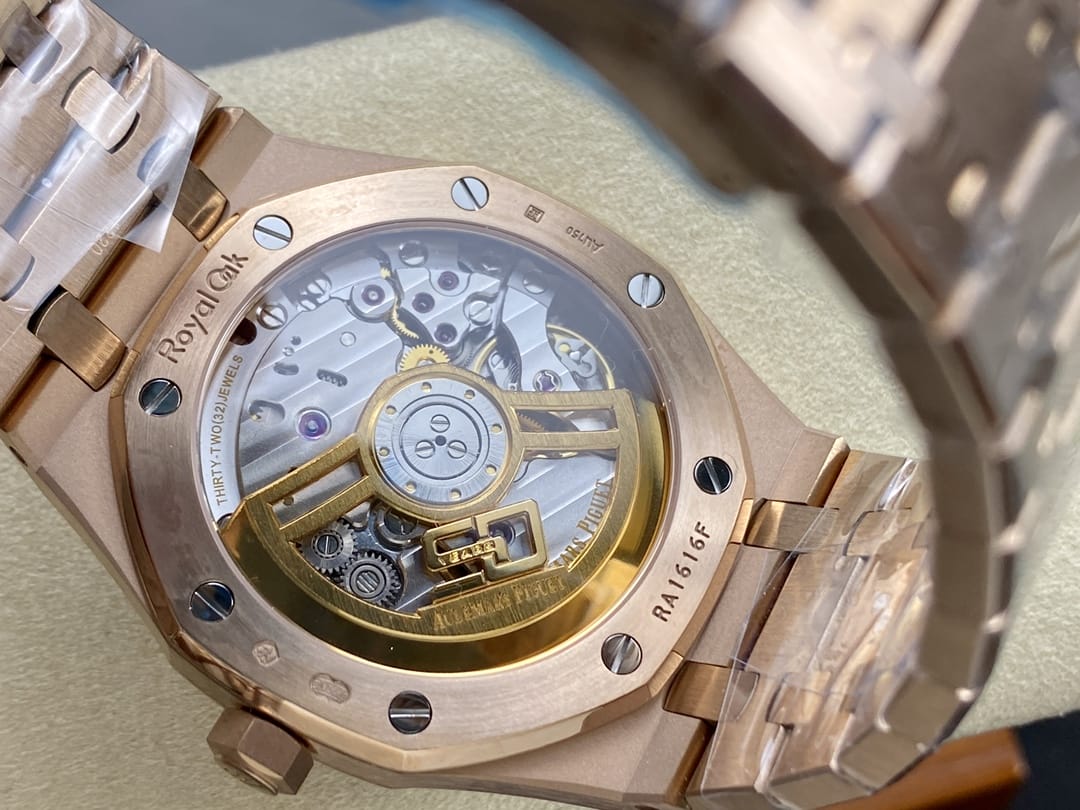 Audemars Piguet Replica AP Watch Royal Oak Selfwinding “50th Anniversary” 41mm Rose Gold Blue Dial 15510OR.OO.1320OR.01-APS - Imitation-watches