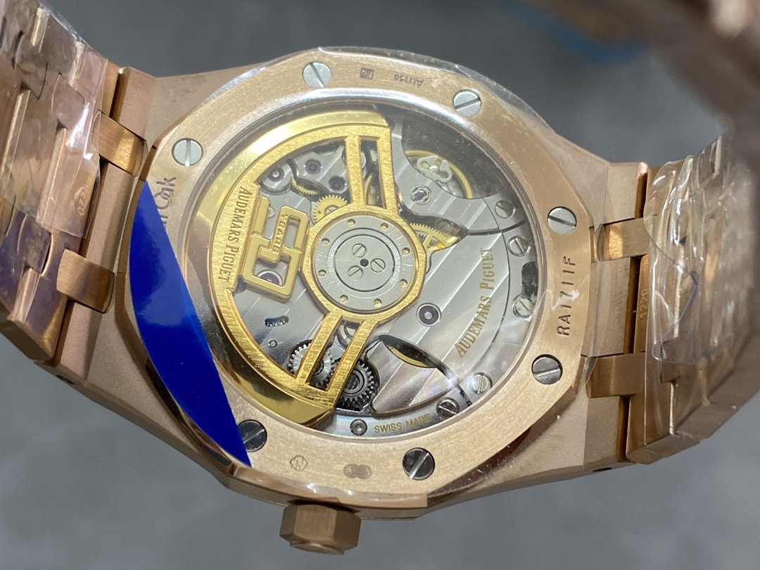 Audemars Piguet Replica AP Watch Royal Oak Selfwinding “50th Anniversary” 41mm Rose Gold Black Dial 15510OR.OO.1320OR.02-APS - Imitation-watches