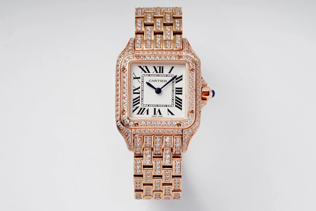Cartier Cheetah Full of Diamonds Ladies' 37MM-Rose Gold - Imitation-watches