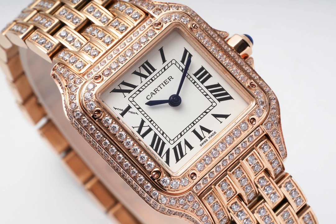 Cartier Cheetah Full of Diamonds Ladies' 37MM-Rose Gold - Imitation-watches