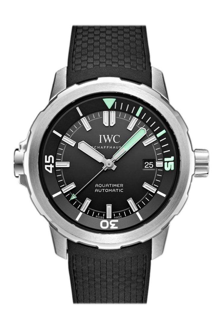 IWC Aquatimer Black Dial Black Rubber 42mm Men's Watch IW329001 - Imitation-watches