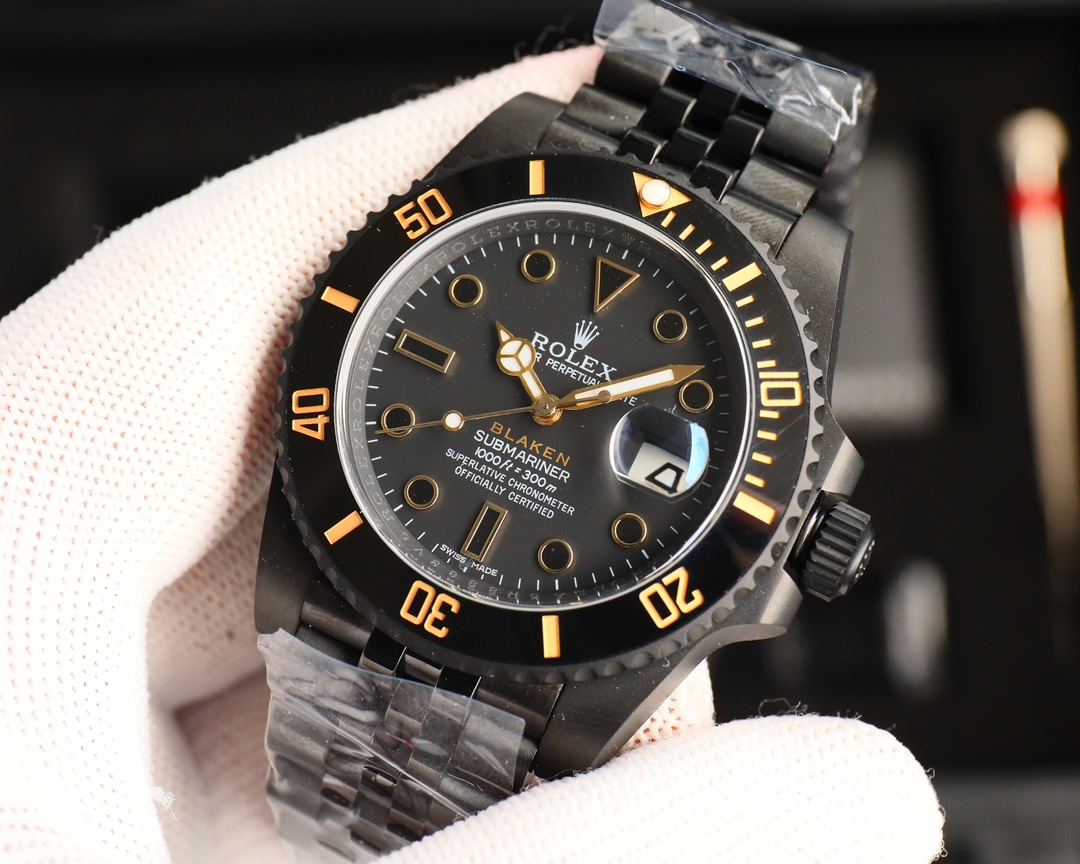 Rolex Dark Legend Submariner - DLC Blackened Finish - 40MM - Gold - Imitation-watches