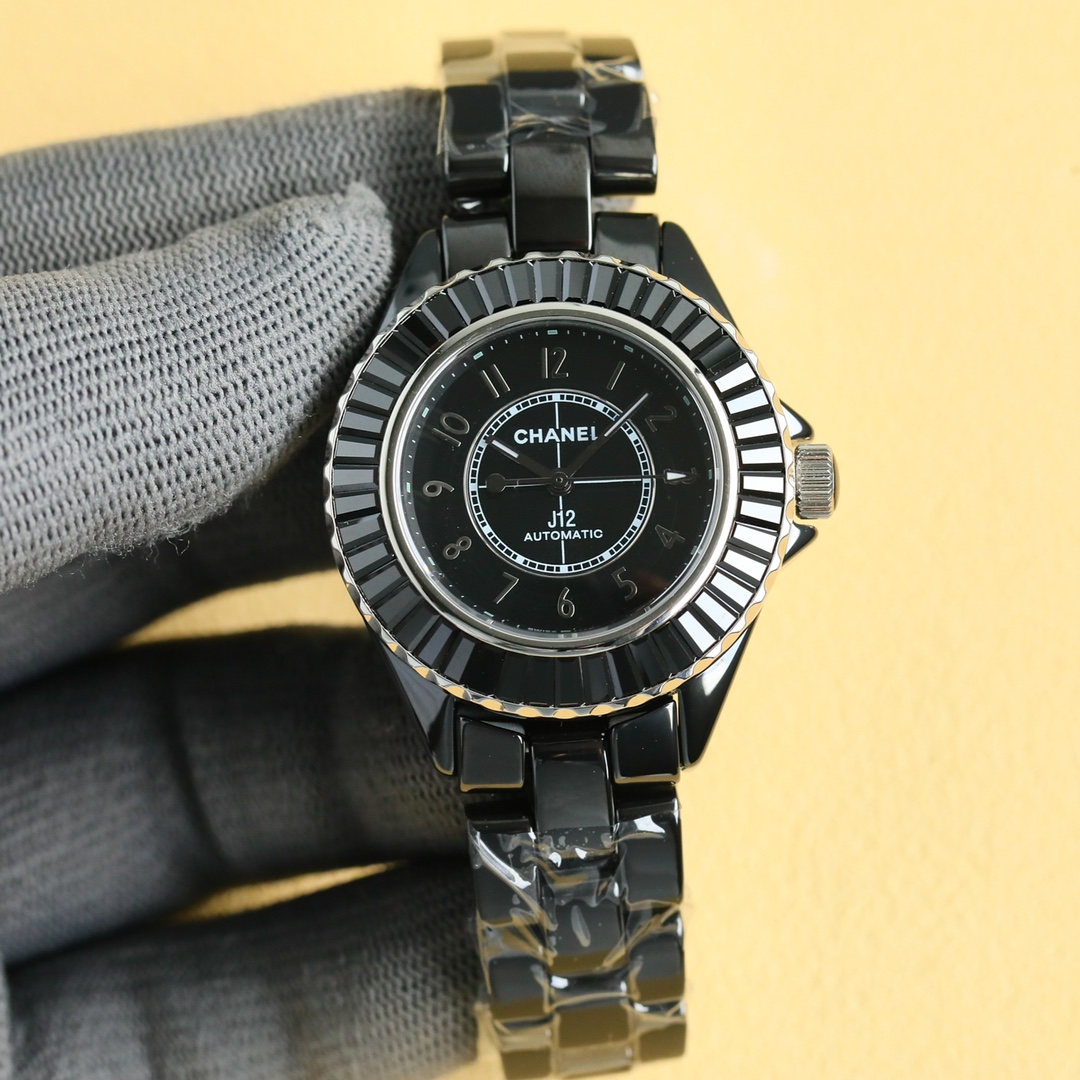 New Super Ceramic - Chanel J12 33mm watch! Goddess Benefits - Black - Imitation-watches
