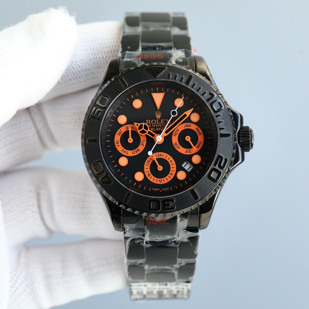 Rolex All Black Yacht Series - Versatile Limited Edition - Maximum Configuration - 40MM - Orange - Imitation-watches