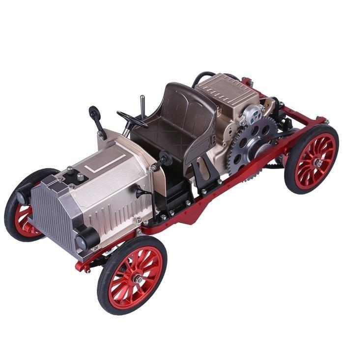 Assembly Vintage Classic Car Metal Mechanical Model Toy