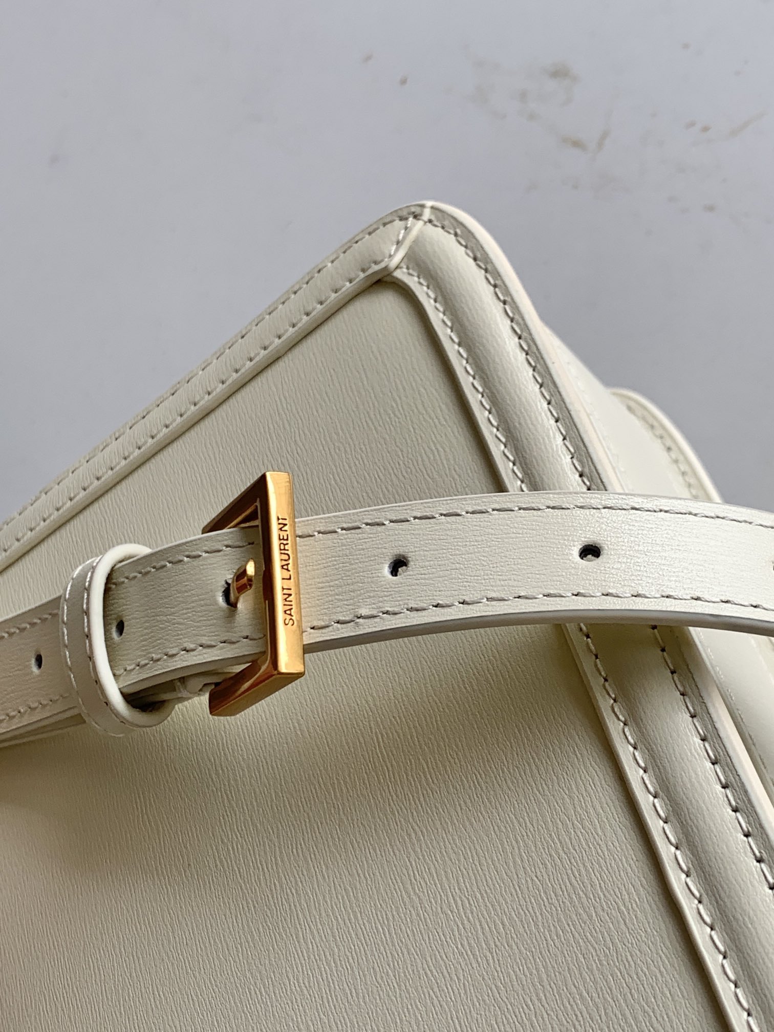 YSL Solferino Small & Medium Satchel in Box  in Vintage White - Replica Luxury Bags™