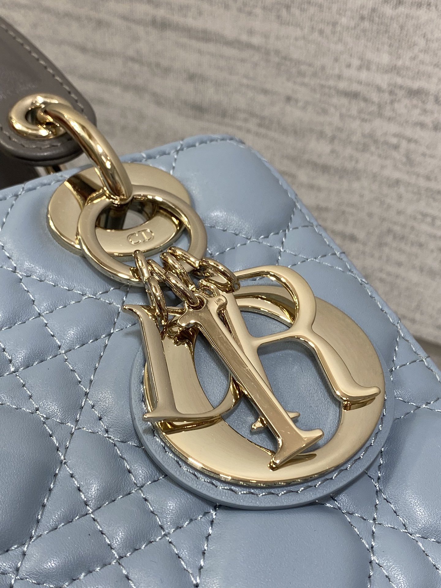 Mini & Small Lady Dior Two Tone  - Grey & Blue - Replica Luxury Bags™