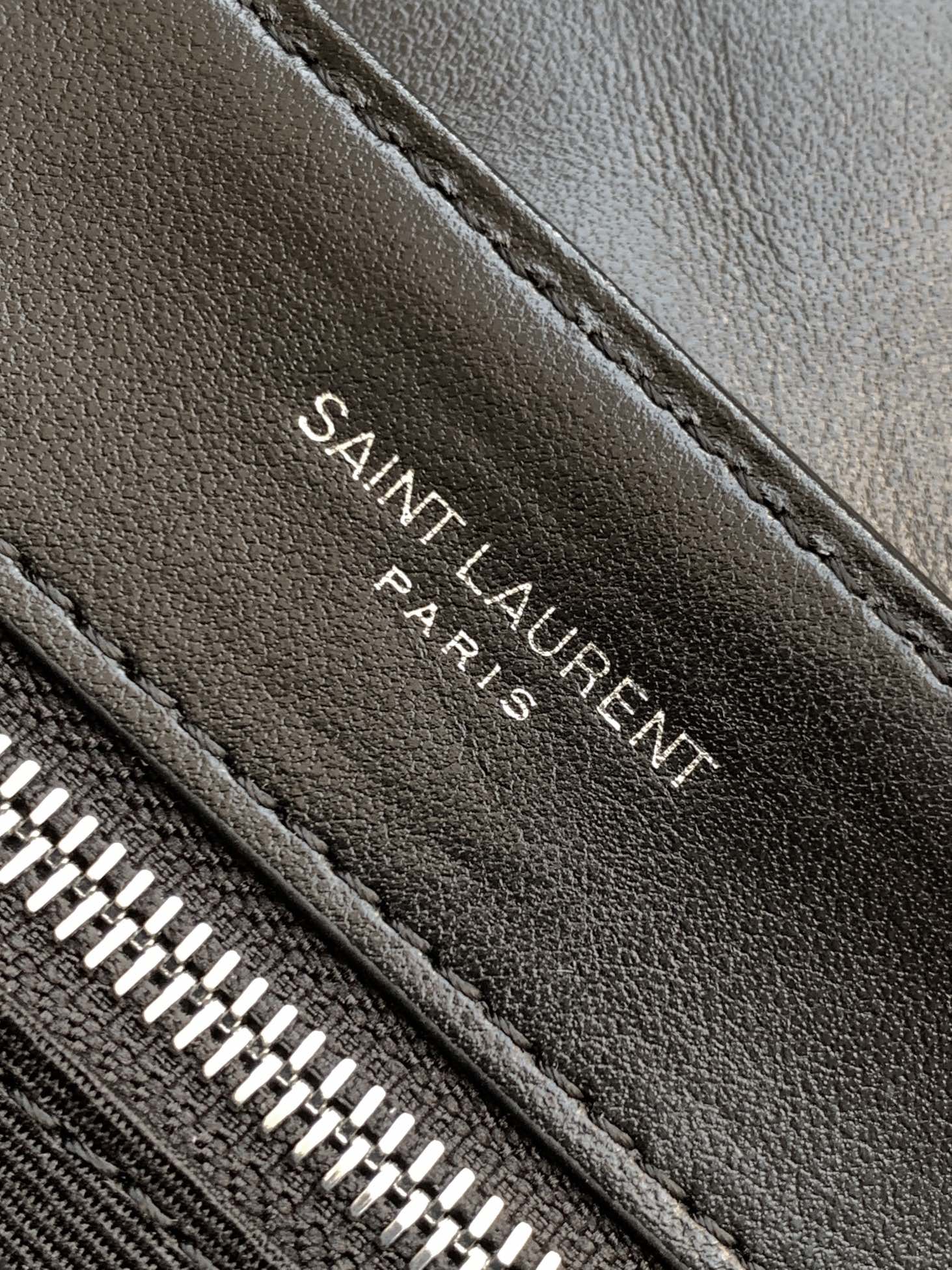 YSL Loulou Black Leather Shoulder  - Silver Hardware - Replica Luxury Bags™