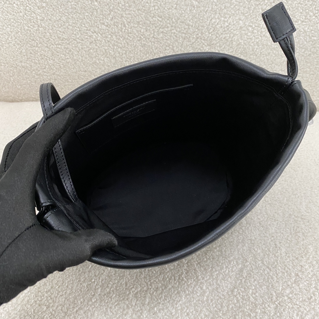 YSL RIVE GAUCHE Leather Debossed Logo Bucket - Replica Luxury Bags™