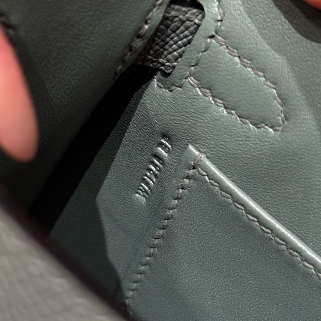 Hermes Mini Kelly 2  in Green Gold Hardware - Replica Luxury Bags™