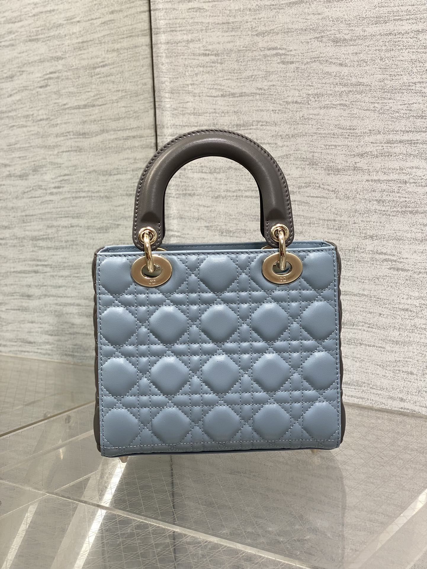 Mini & Small Lady Dior Two Tone  - Grey & Blue - Replica Luxury Bags™