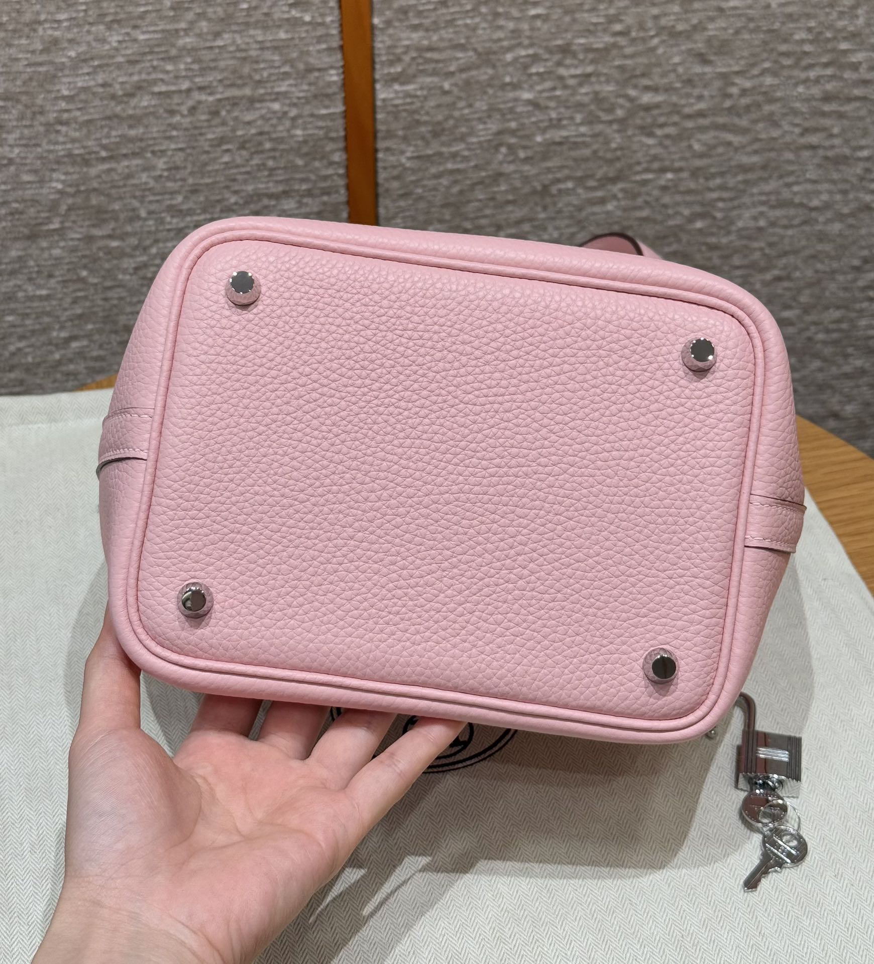 Hermes Picotin lock  18cm in Pink Silver Hardware - Replica Luxury Bags™