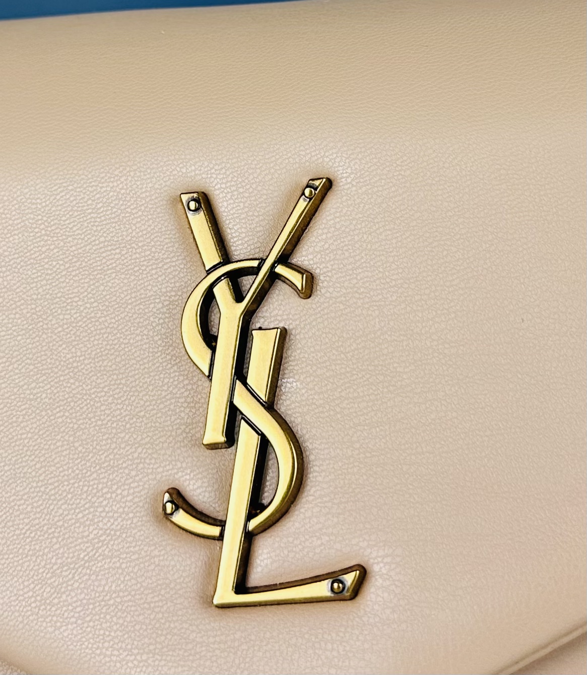 YSL Calypso Leather Chain  - Beige - Replica Luxury Bags™