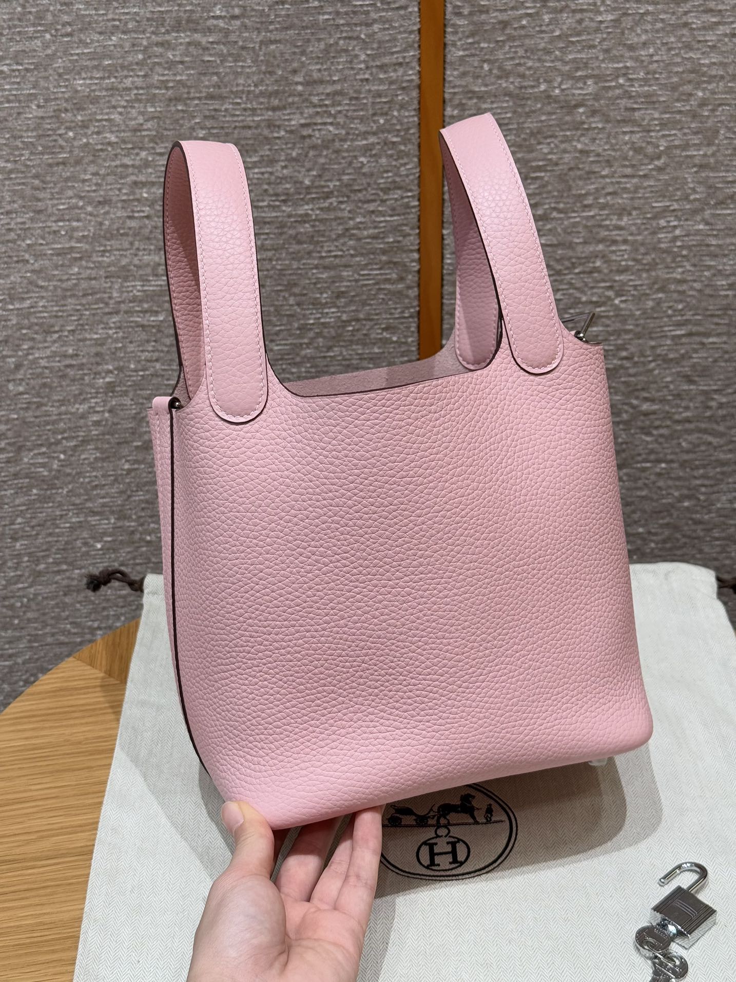 Hermes Picotin lock  18cm in Pink Silver Hardware - Replica Luxury Bags™