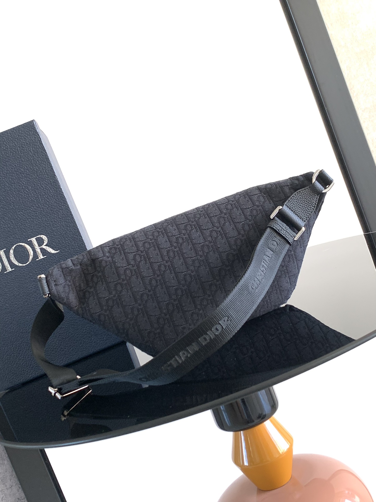 Dior 8 Belt Bag - Black Dior Oblique Jacquard - Replica Luxury Bags™