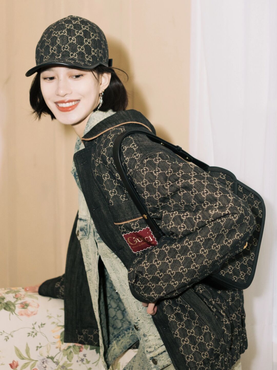 Gucci GG Black Denim 1955 Horsebit - Replica Luxury Bags™