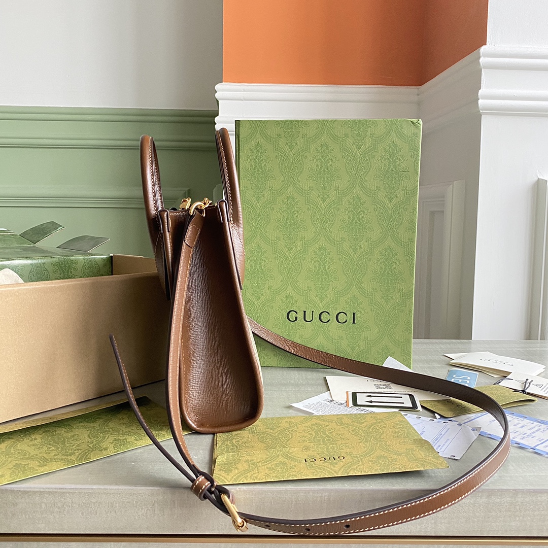 Gucci Mini Tote  in Brown - Replica Luxury Bags™