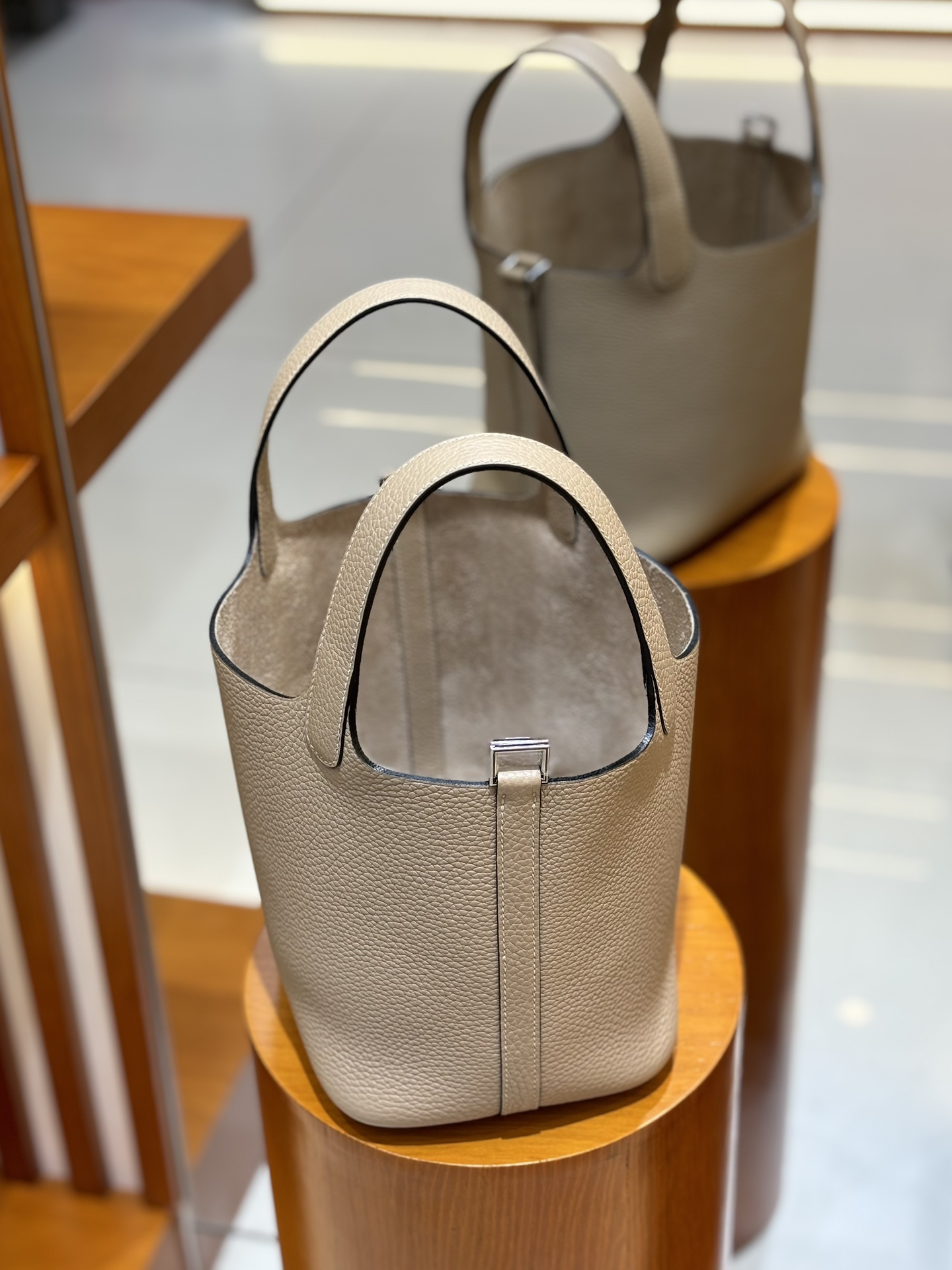 Hermes Picotin lock  18cm in Sand Silver Hardware - Replica Luxury Bags™