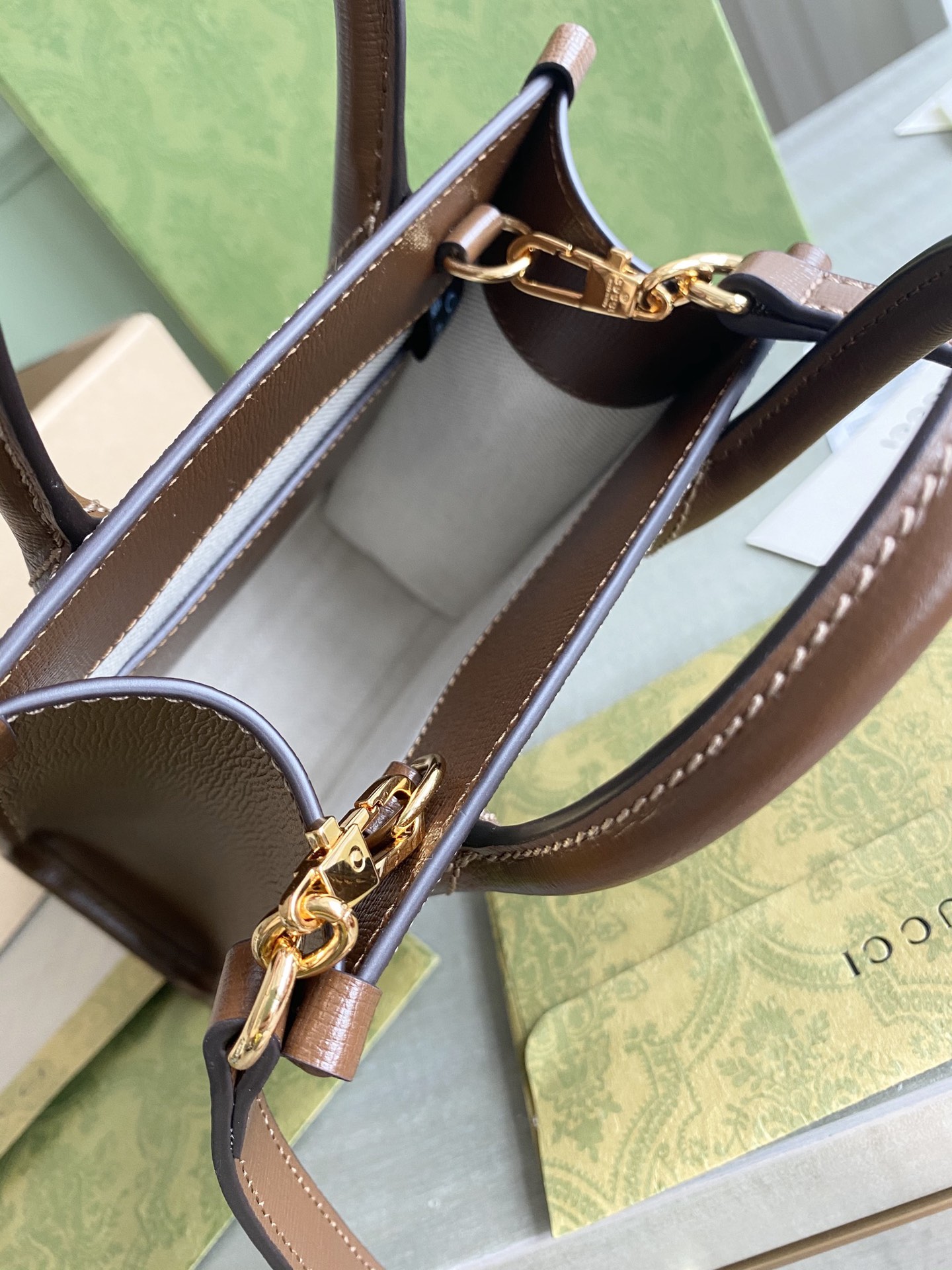 Gucci Mini Tote  in Brown - Replica Luxury Bags™