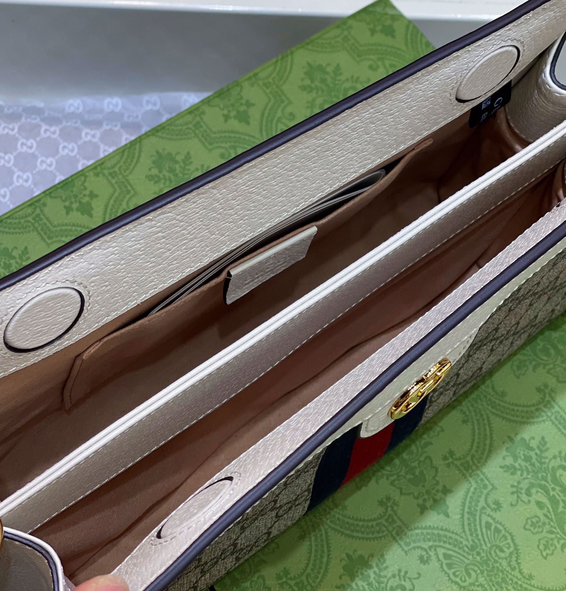 Gucci Ophidia Mini & Small Shoulder  in White Leather Trim | Letter - Replica Luxury Bags™