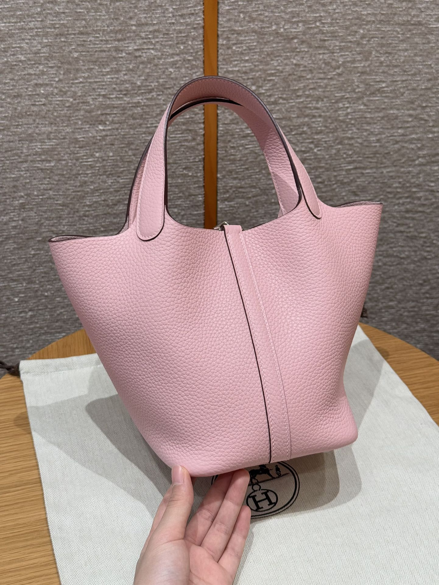 Hermes Picotin lock  18cm in Pink Silver Hardware - Replica Luxury Bags™