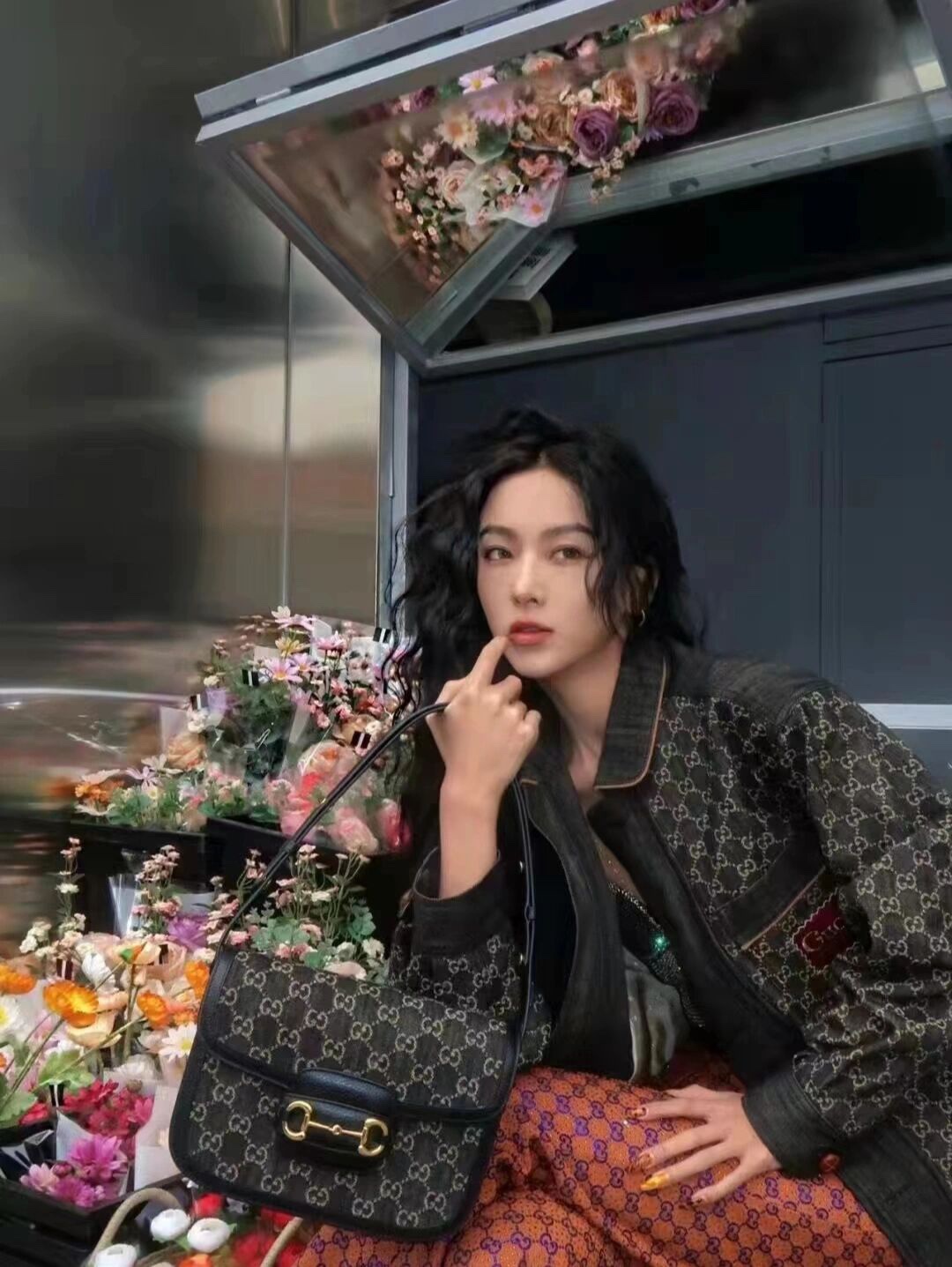 Gucci GG Black Denim 1955 Horsebit - Replica Luxury Bags™