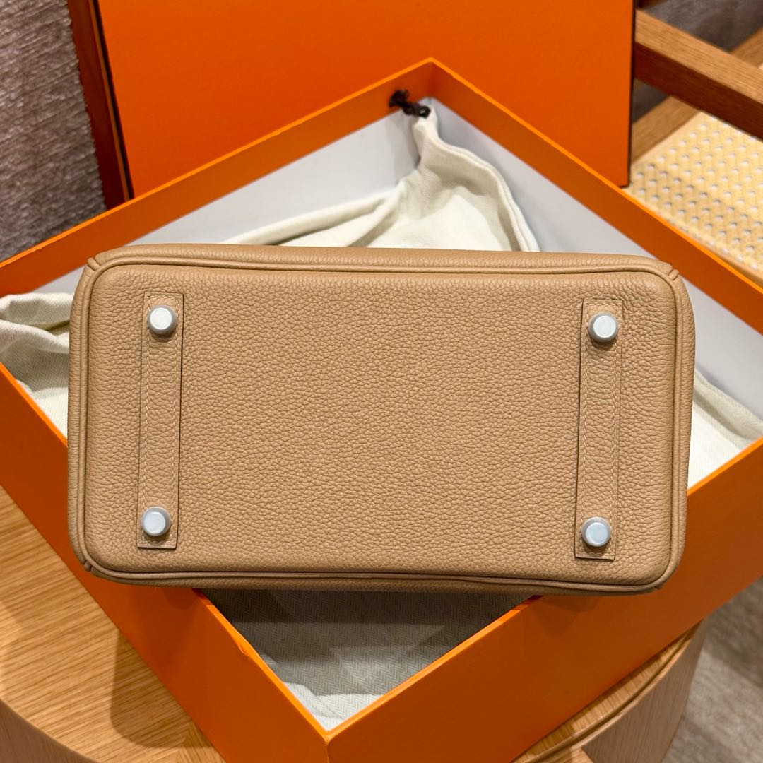 Hermes Togo Birkin  25cm in Brown Silver Hardware - Replica Luxury Bags™