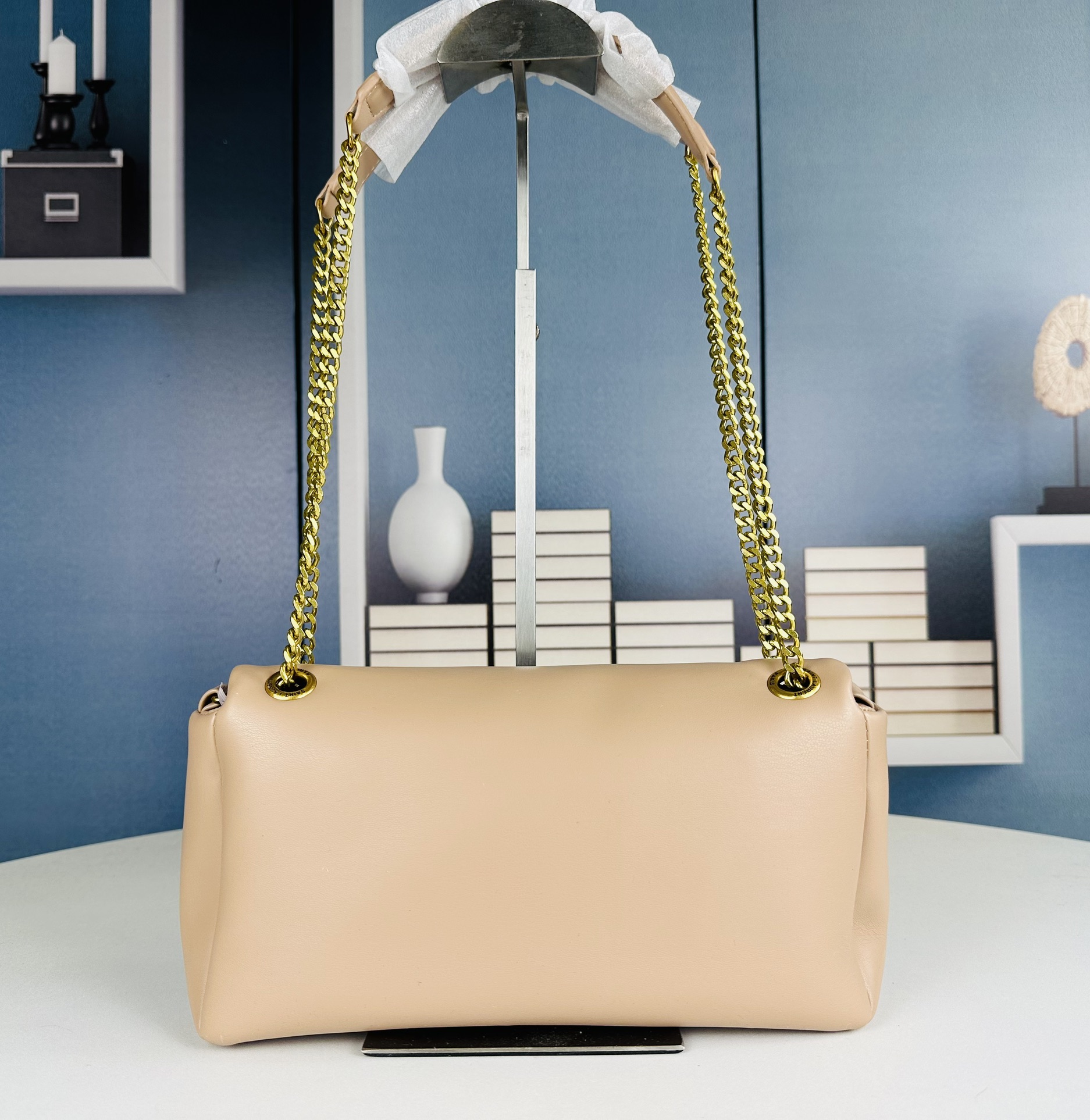 YSL Calypso Leather Chain  - Beige - Replica Luxury Bags™