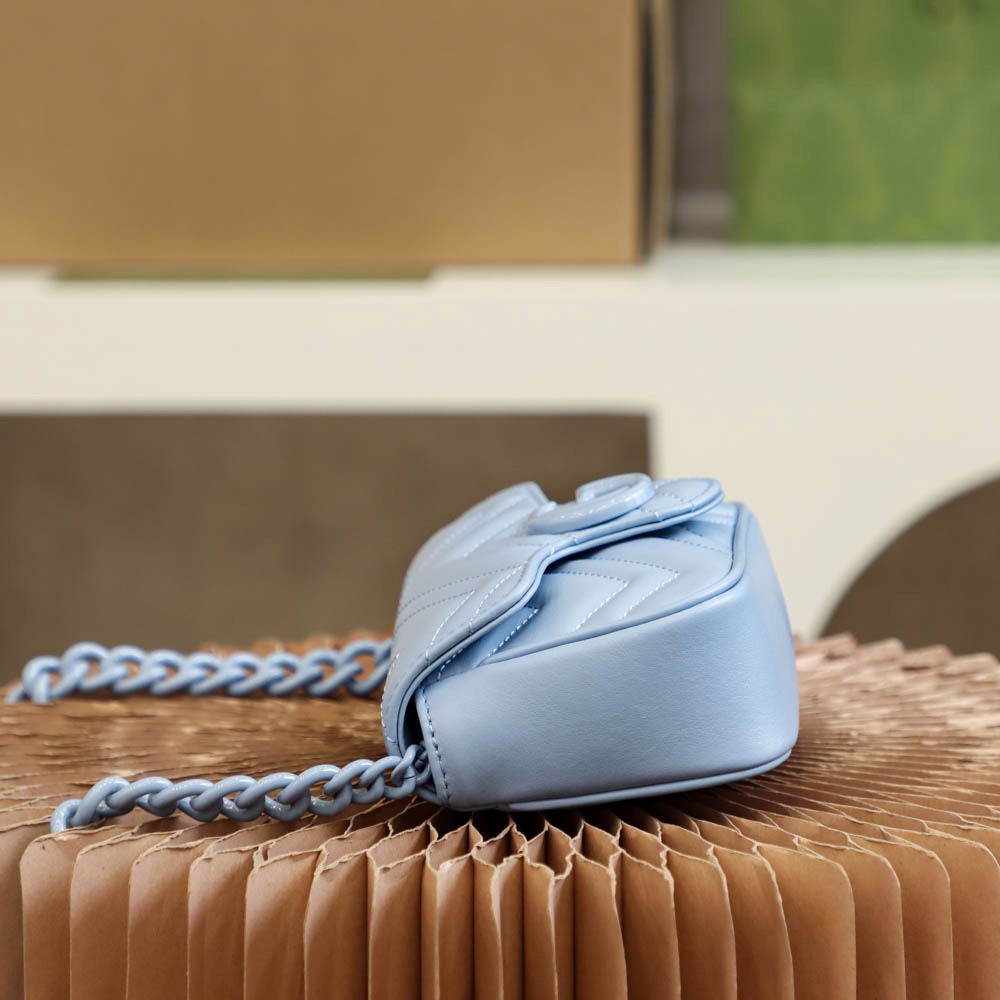 Gucci Mini GG Marmont  - Macarons Blue - Replica Luxury Bags™