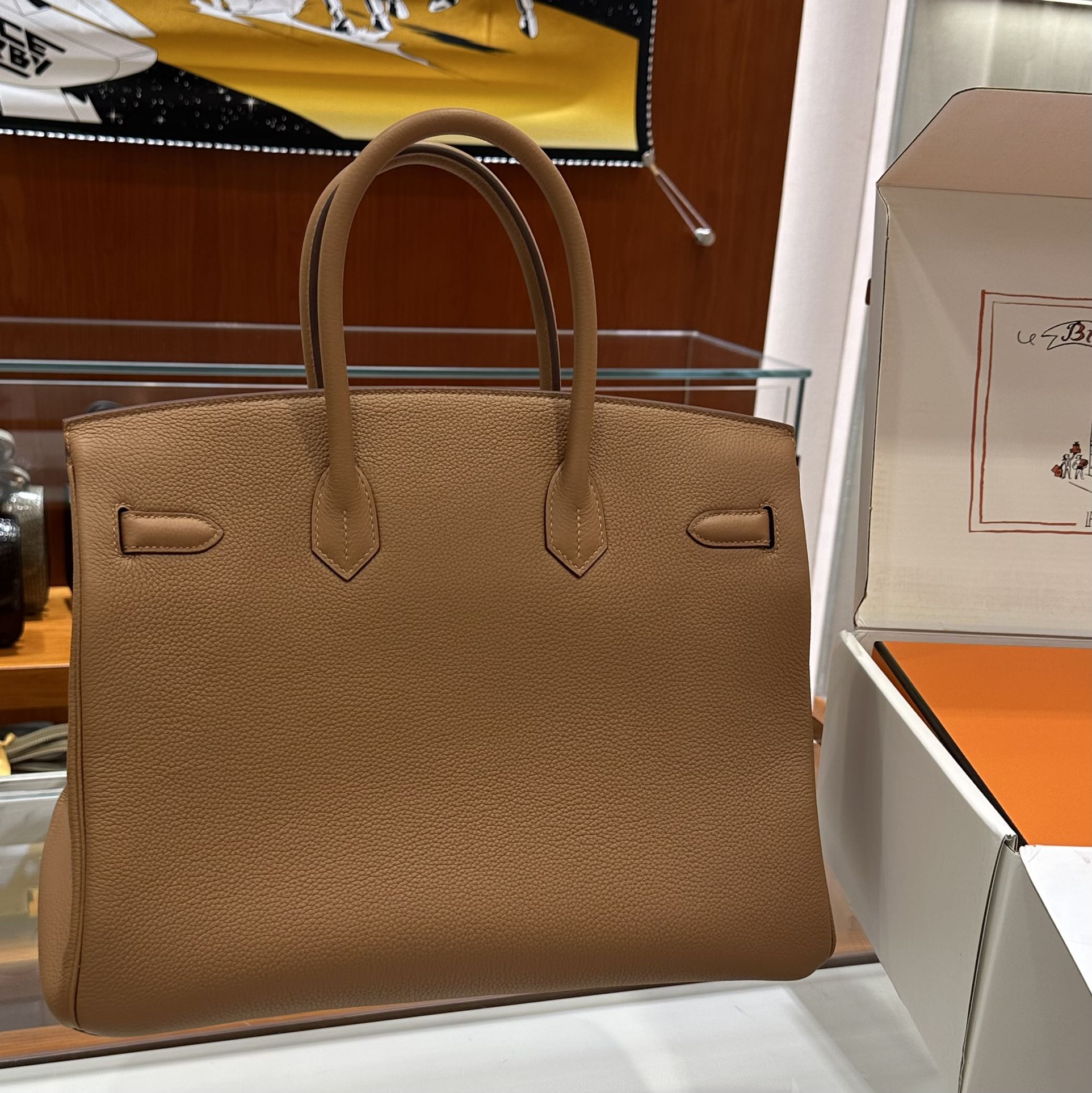 Hermes Birkin  35cm in Brown Gold Hardware - Replica Luxury Bags™