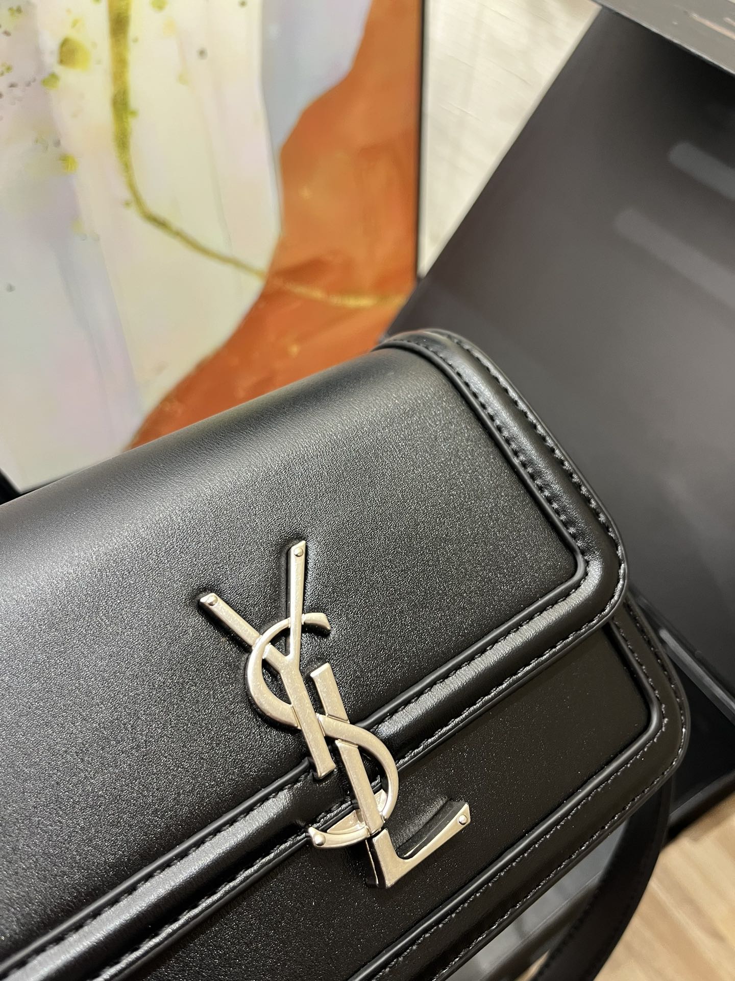 YSL Mini Shoulder  - Black Leather SilverHardware - Replica Luxury Bags™