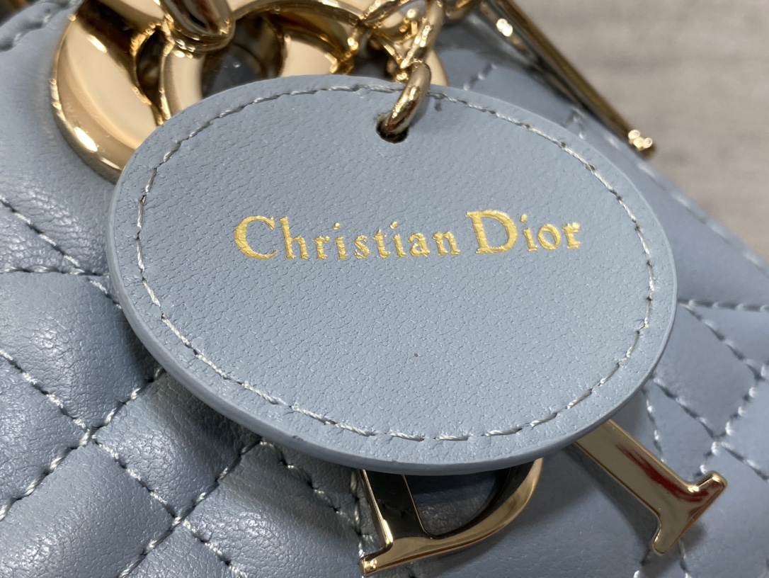 Mini & Small Lady Dior Two Tone  - Grey & Blue - Replica Luxury Bags™