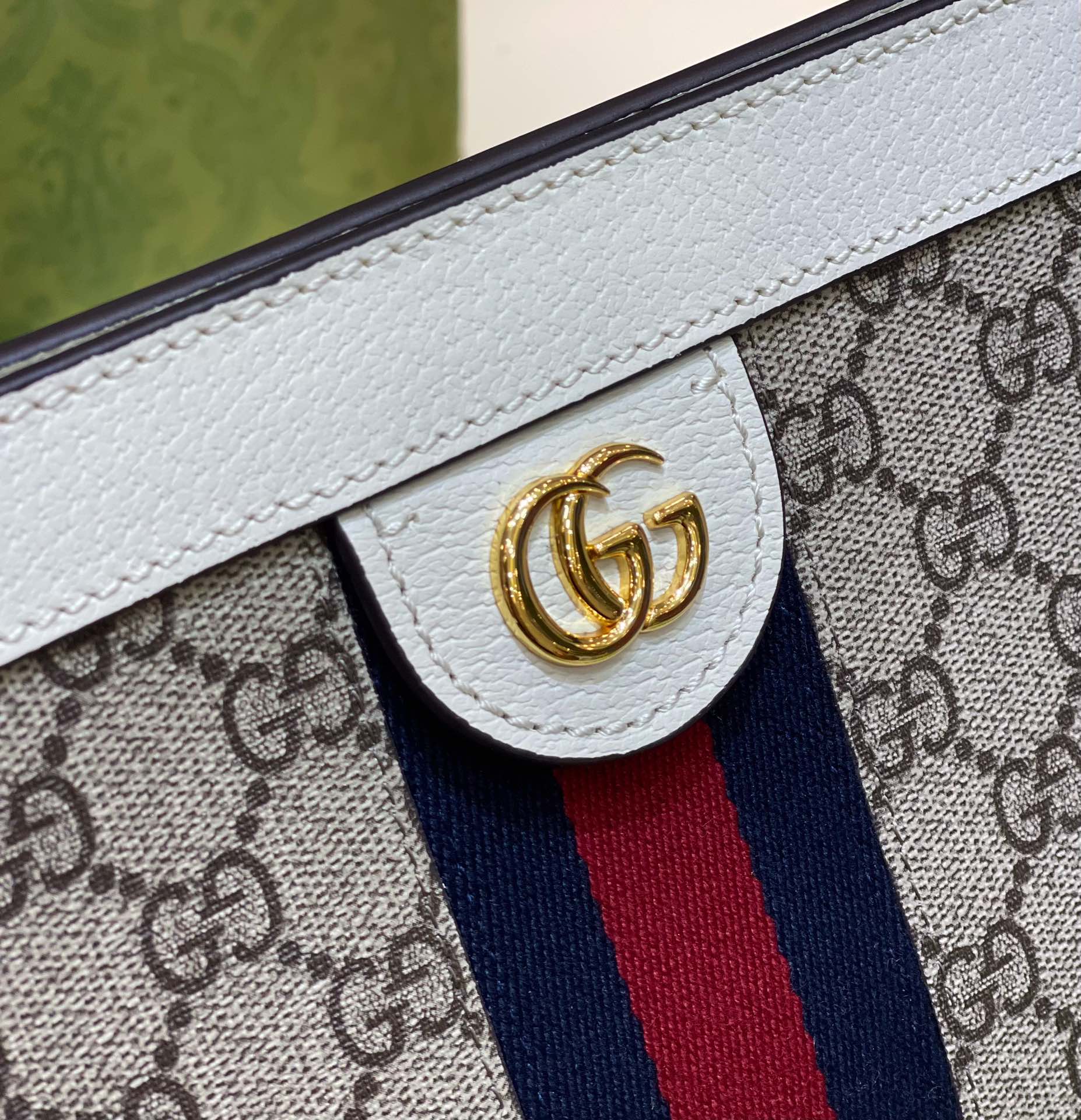 Gucci Ophidia Mini & Small Shoulder  in White Leather Trim | Letter - Replica Luxury Bags™