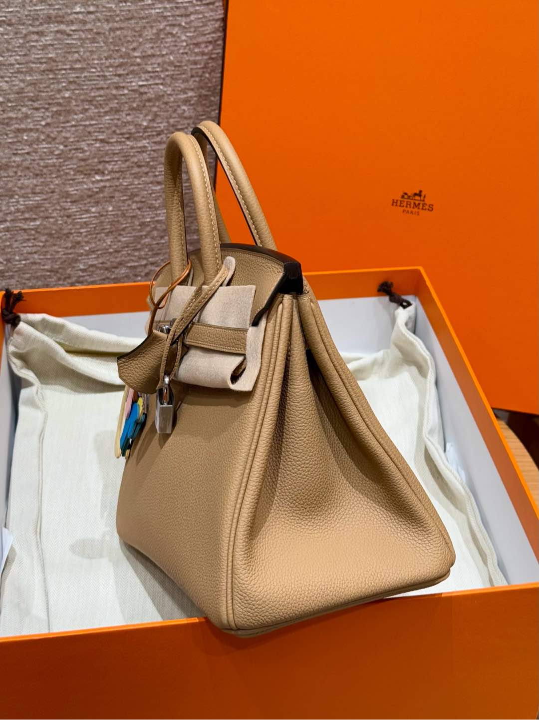 Hermes Togo Birkin  25cm in Brown Silver Hardware - Replica Luxury Bags™