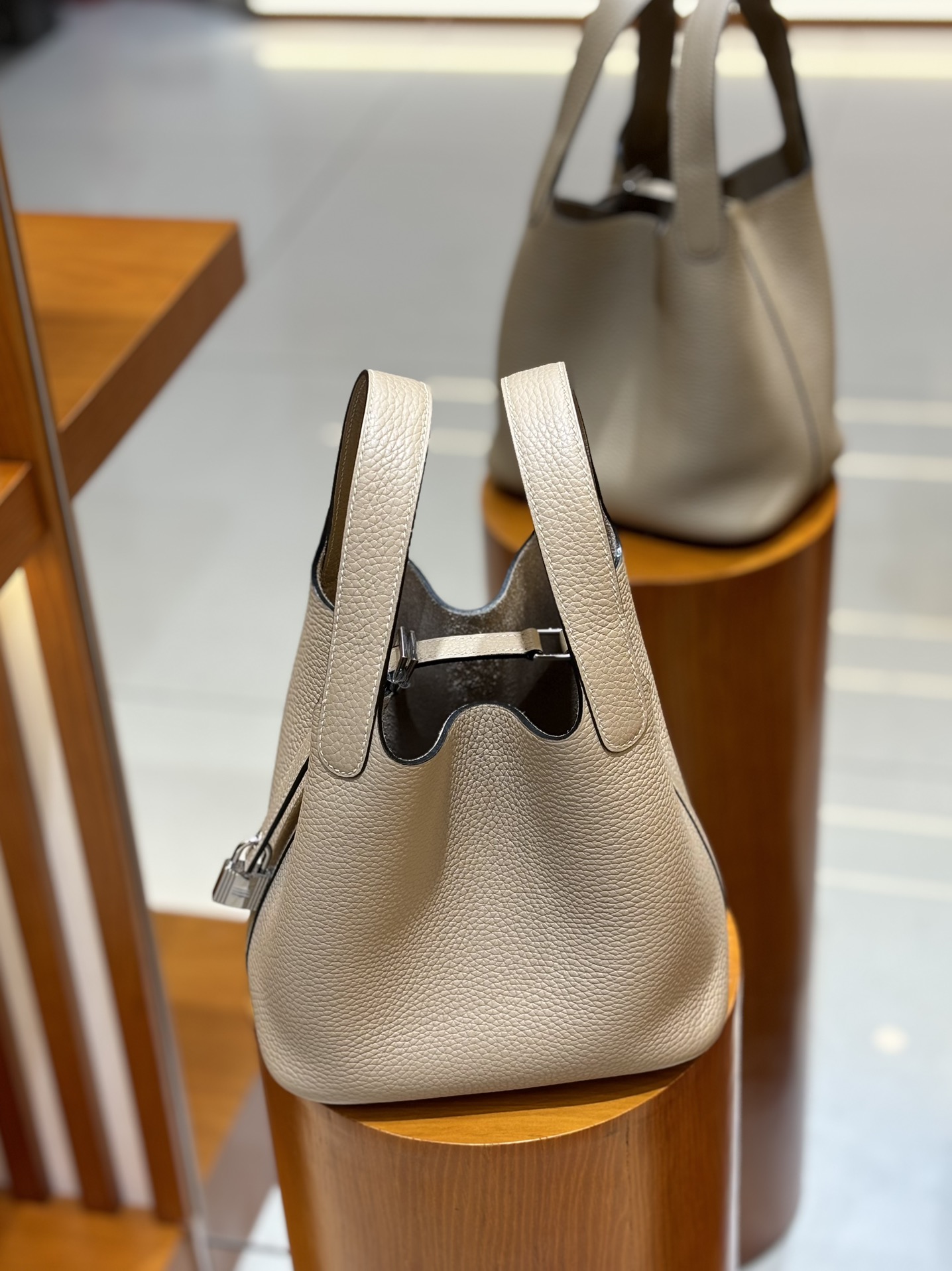 Hermes Picotin lock  18cm in Sand Silver Hardware - Replica Luxury Bags™