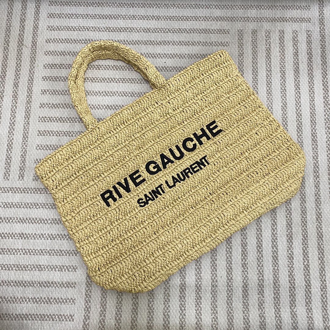YSL Rive Gauche  in Raffia - Replica Luxury Bags™