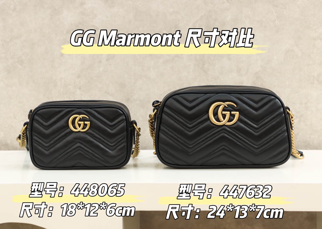 Gucci GG Marmont Mini & Small Shoulder  in Black | Camera - Replica Luxury Bags™
