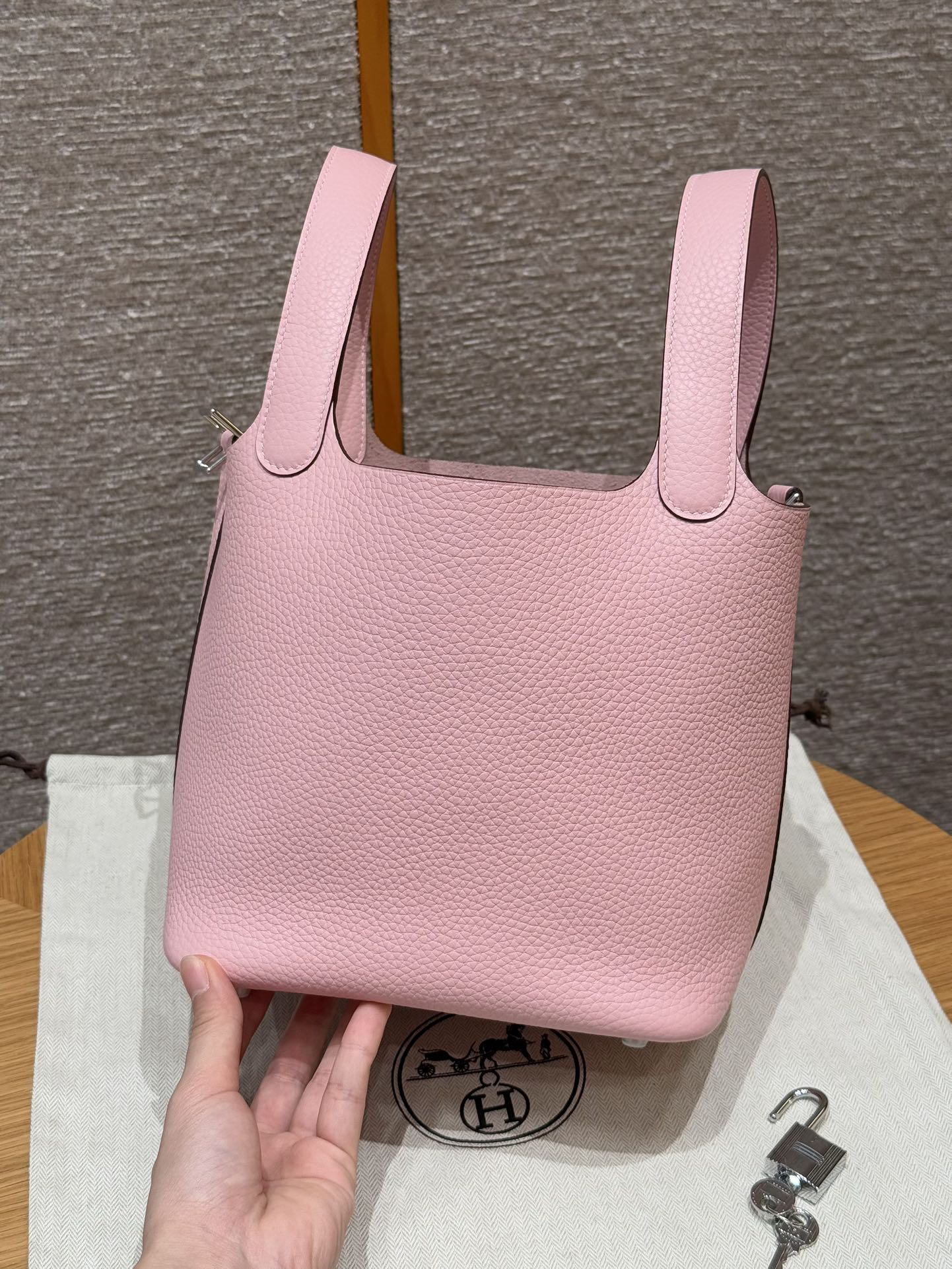 Hermes Picotin lock  18cm in Pink Silver Hardware - Replica Luxury Bags™