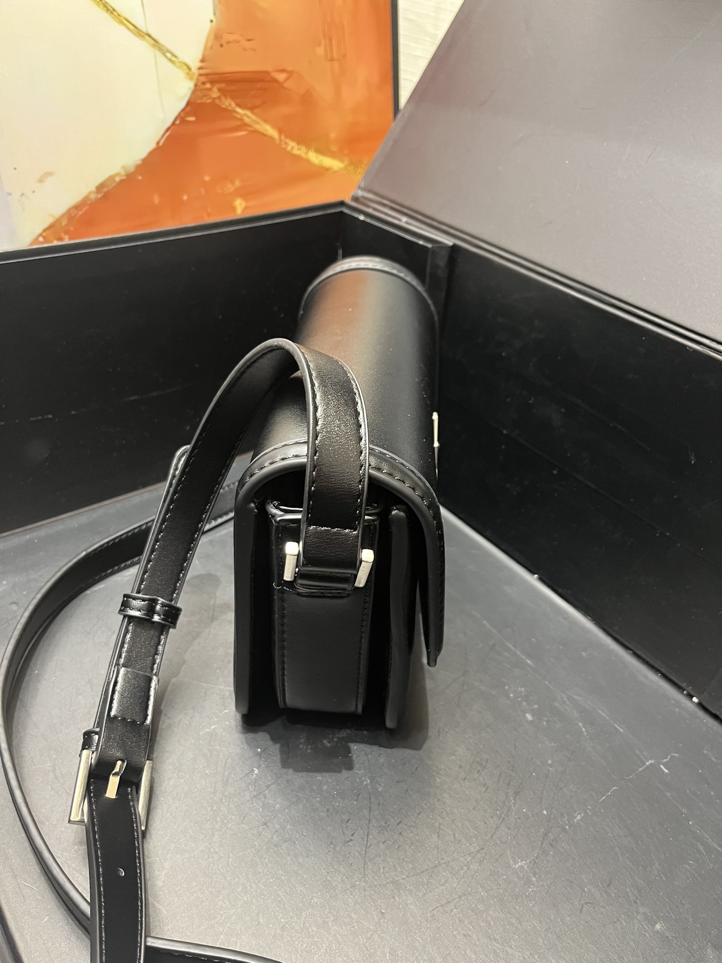 YSL Mini Shoulder  - Black Leather SilverHardware - Replica Luxury Bags™