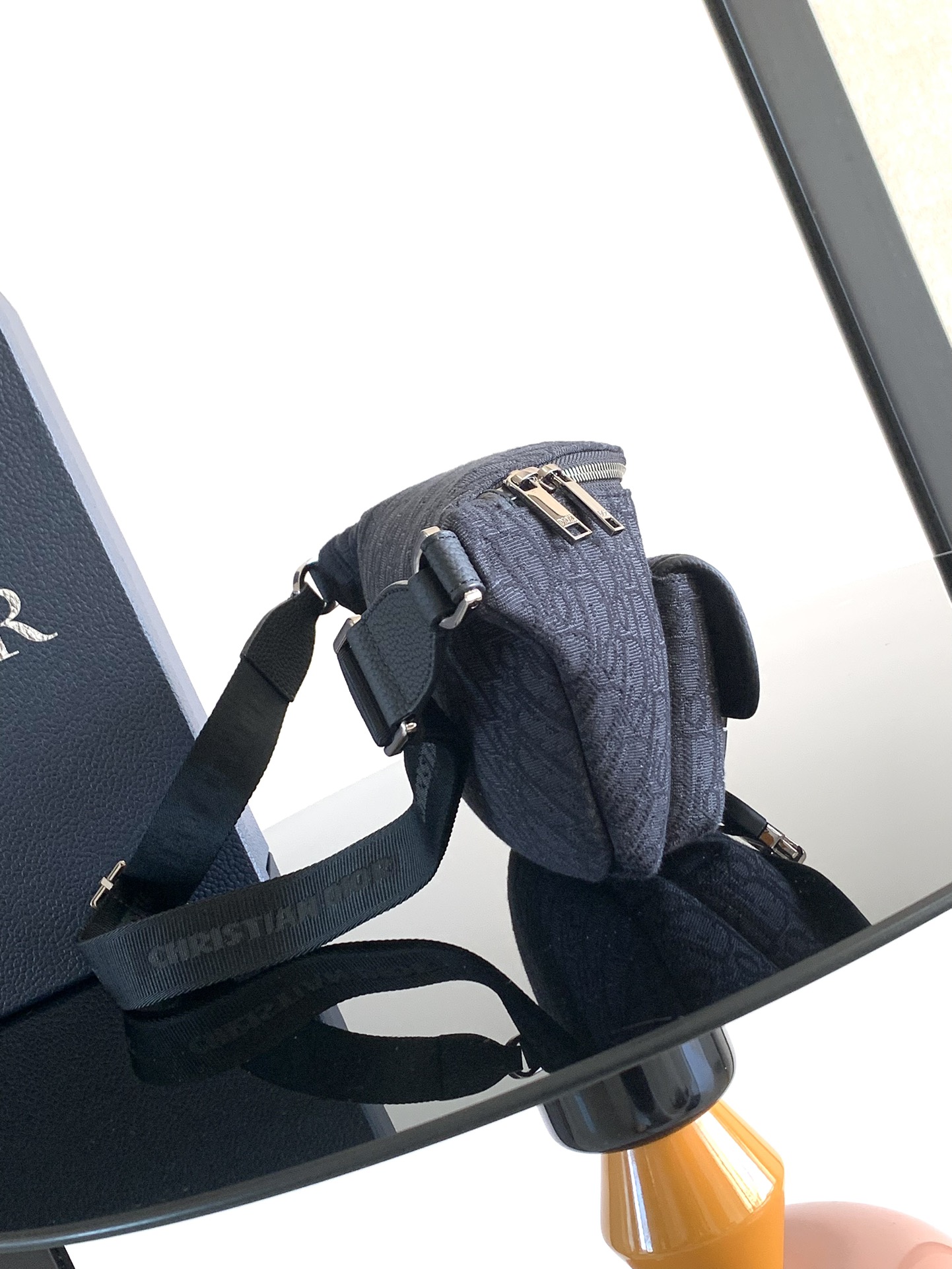 Dior 8 Belt Bag - Black Dior Oblique Jacquard - Replica Luxury Bags™