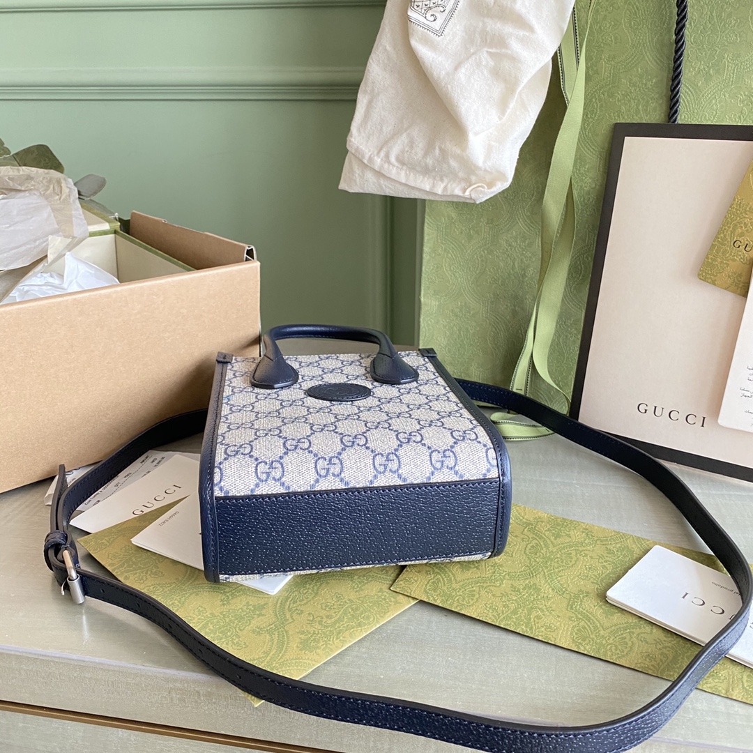 Gucci Mini Tote  in Blue - Replica Luxury Bags™