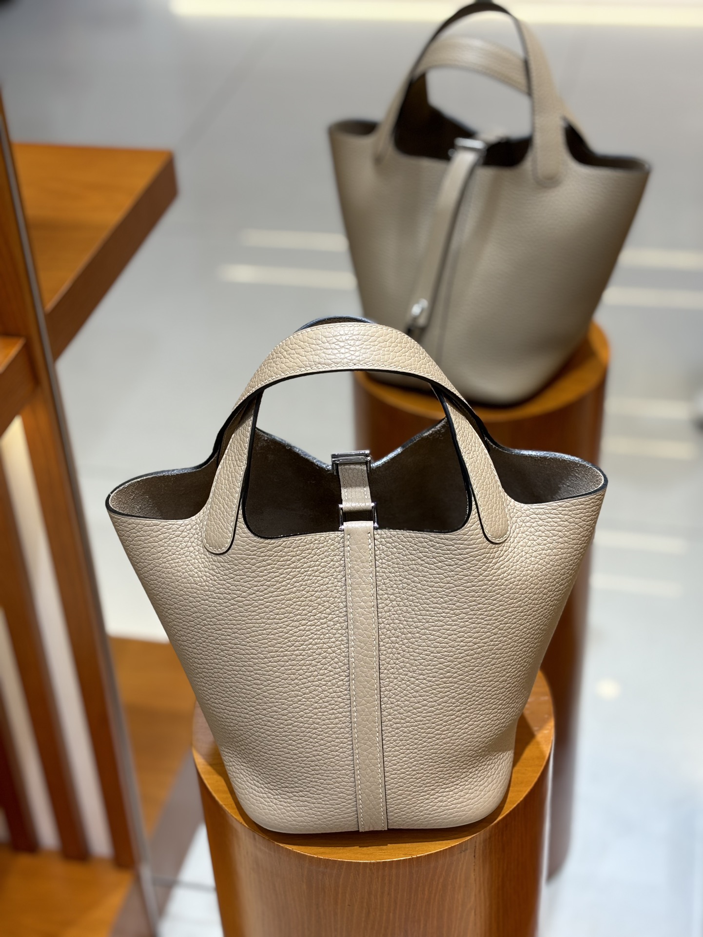 Hermes Picotin lock  18cm in Sand Silver Hardware - Replica Luxury Bags™