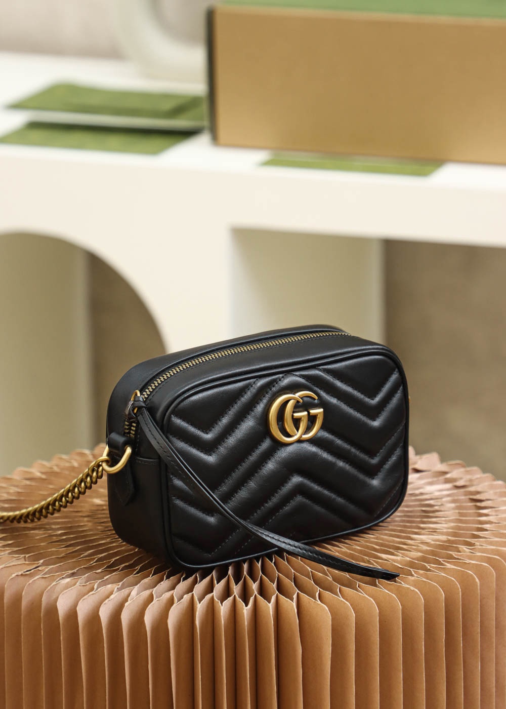 Gucci GG Marmont Mini & Small Shoulder  in Black | Camera - Replica Luxury Bags™