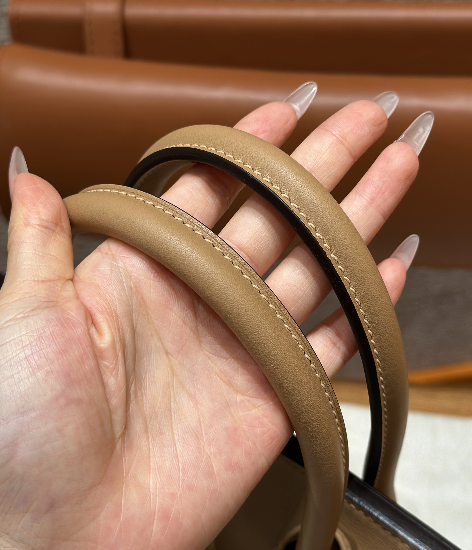 Hermes Birkin  30cm in Brown & White Red Gold Hardware - Replica Luxury Bags™