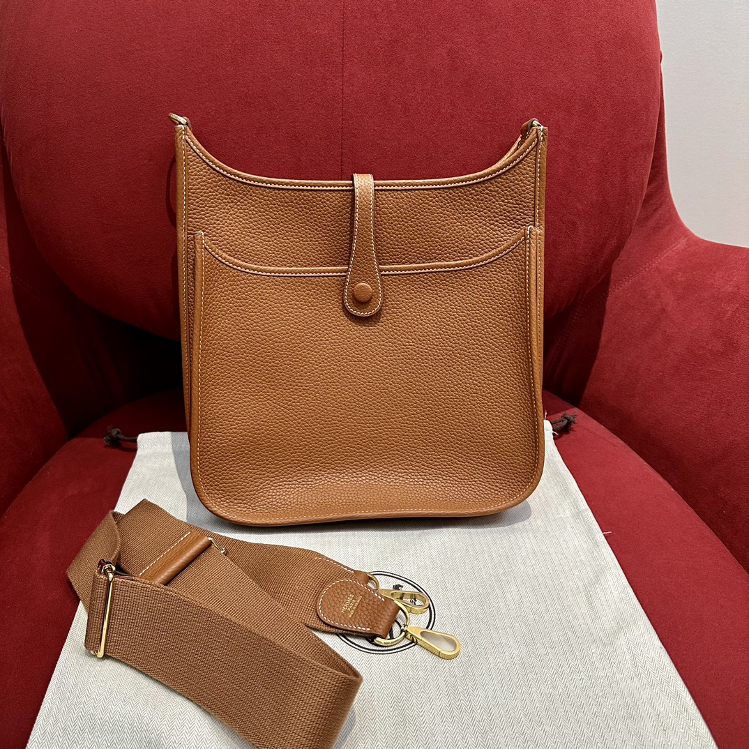 Hermes PM Evelyne  in Brown - Small - Replica Luxury Bags™