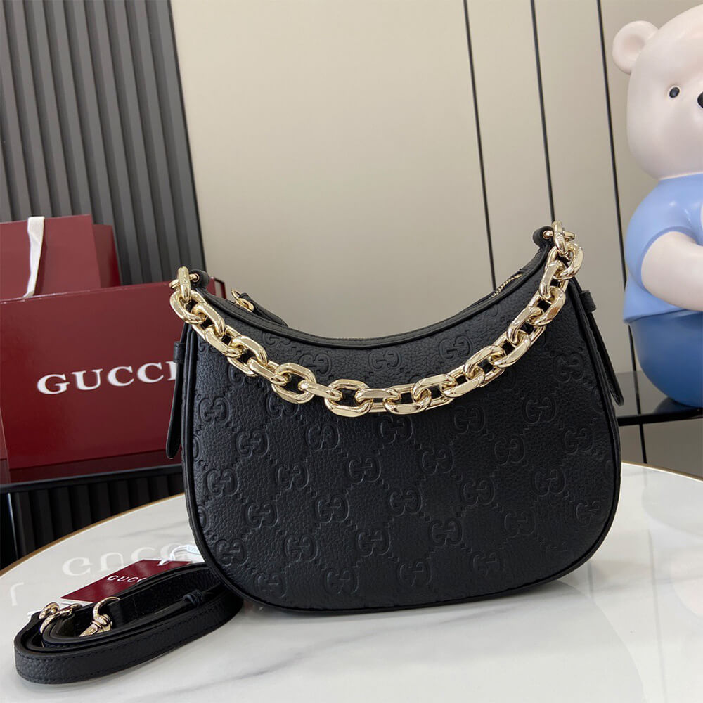 Gucci GG Emblem Small Shoulder Bag - Replica Luxury Bags™