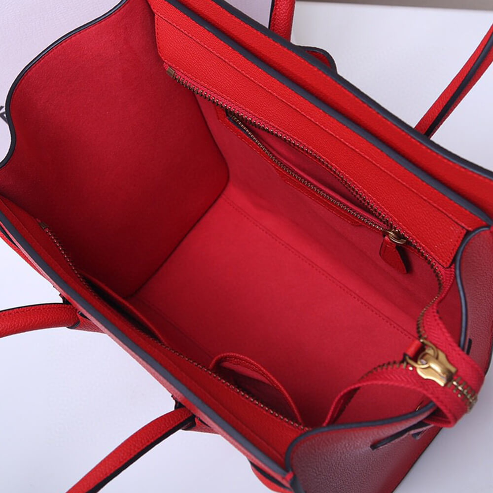 Celine Micro Luggage Handbag in Calfskin - Replica Luxury Bags™