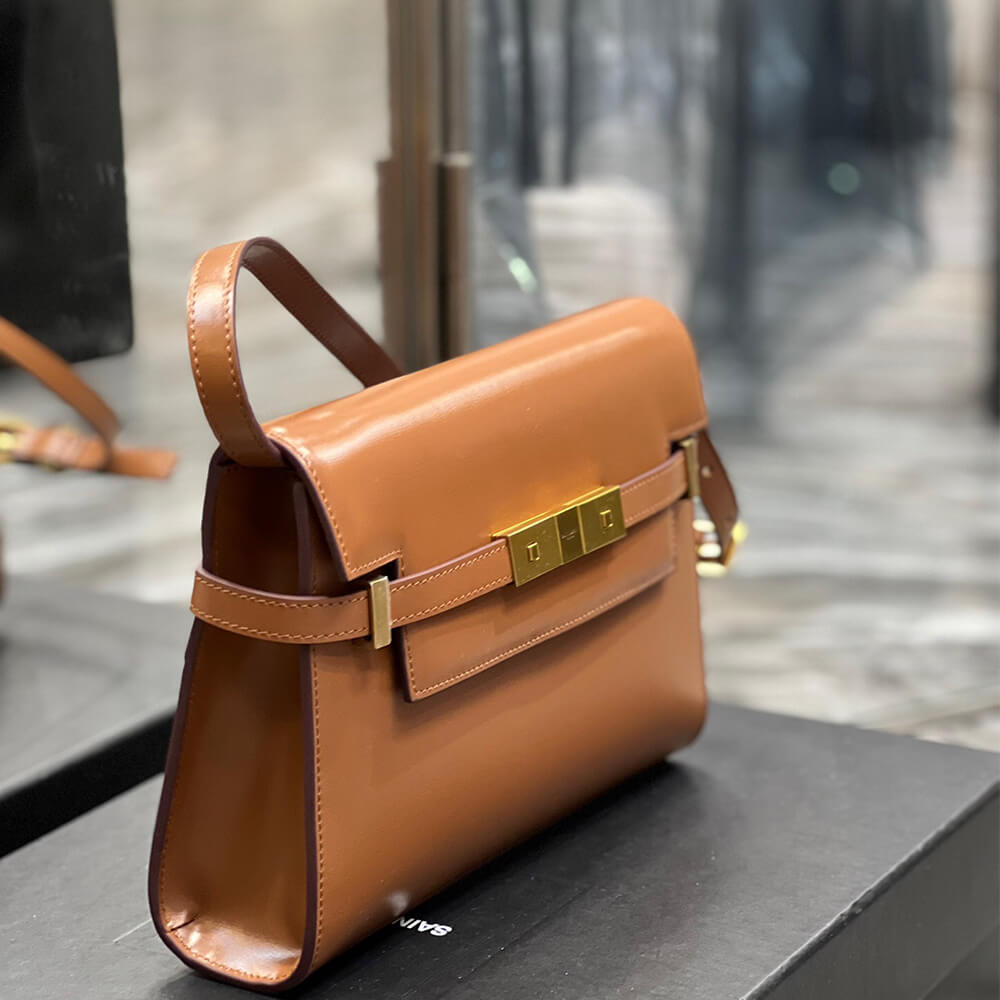 YSL Manhattan Small Shoulder Bag in Box Saint Laurent Leather - Replica Luxury Bags™